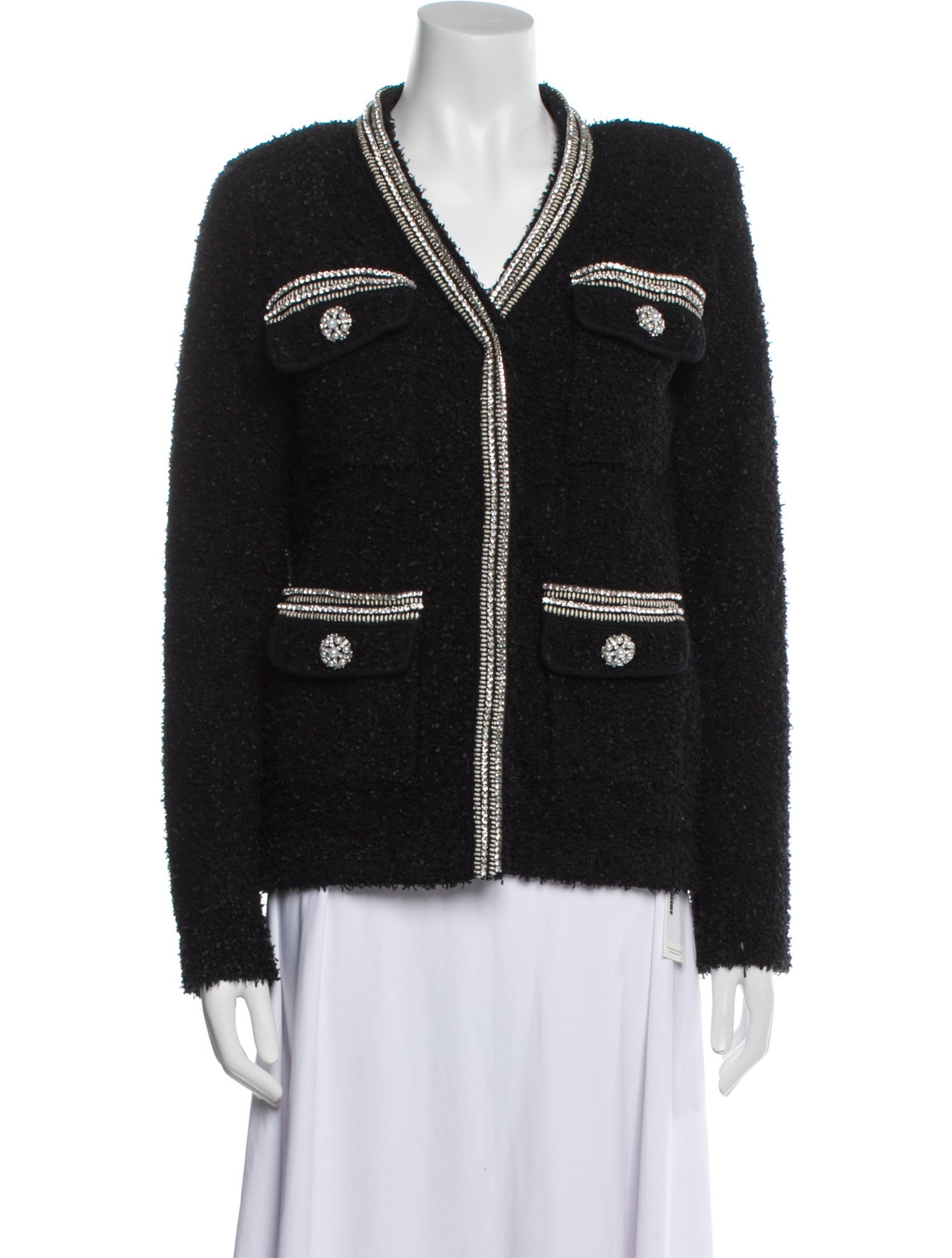 Self-Portrait Tweed Pattern Evening Jacket