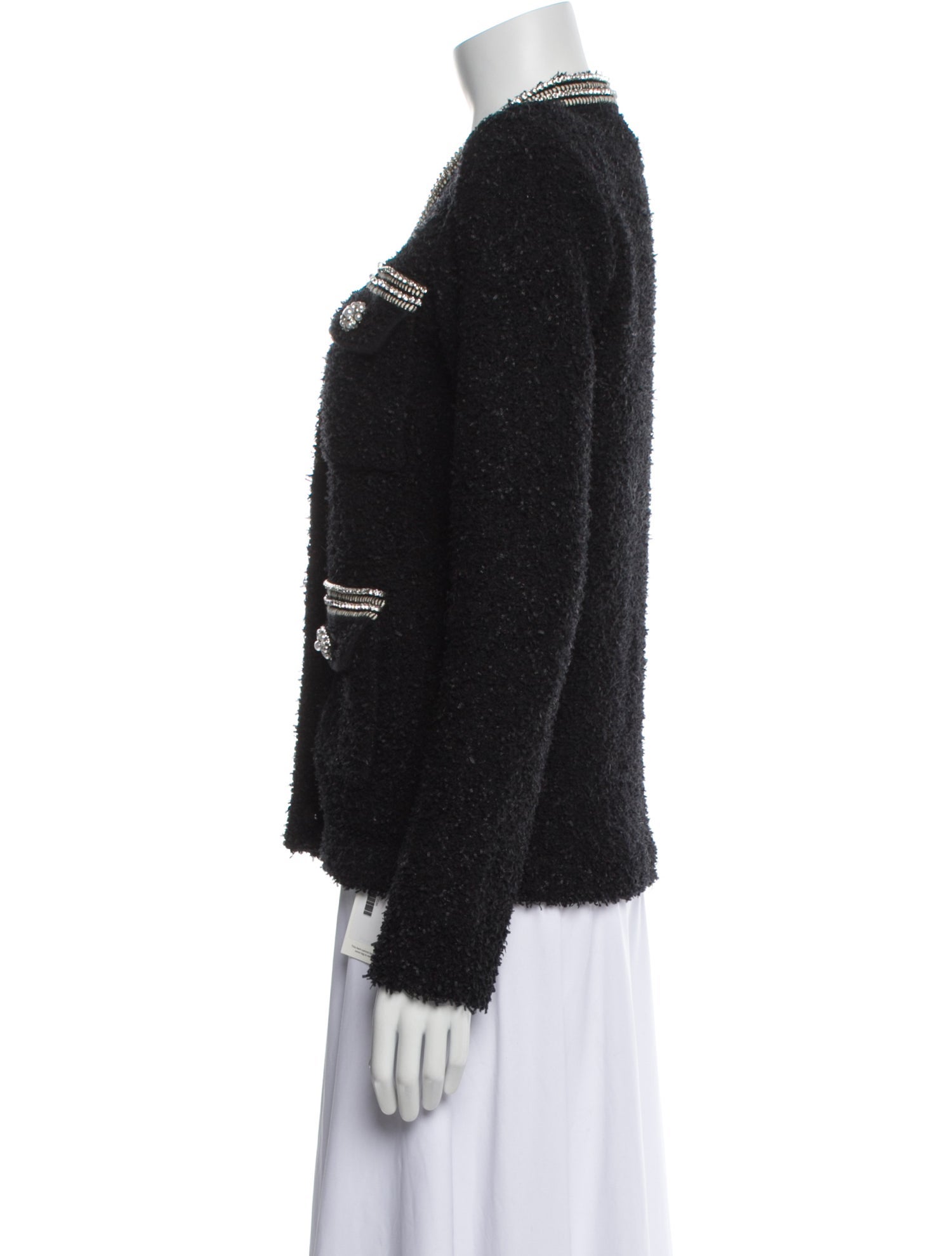 Self-Portrait Tweed Pattern Evening Jacket