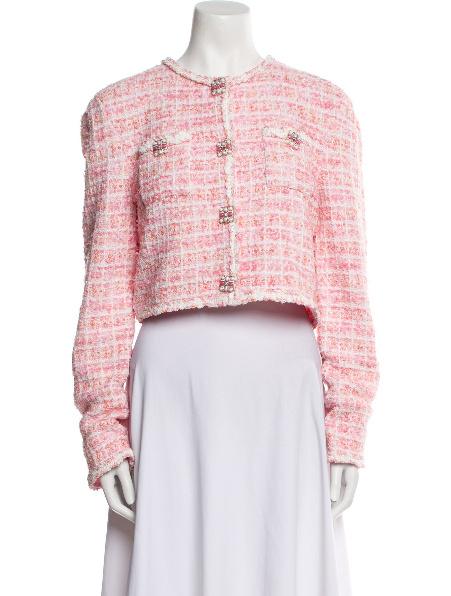 Self-Portrait Tweed Pattern Bolero