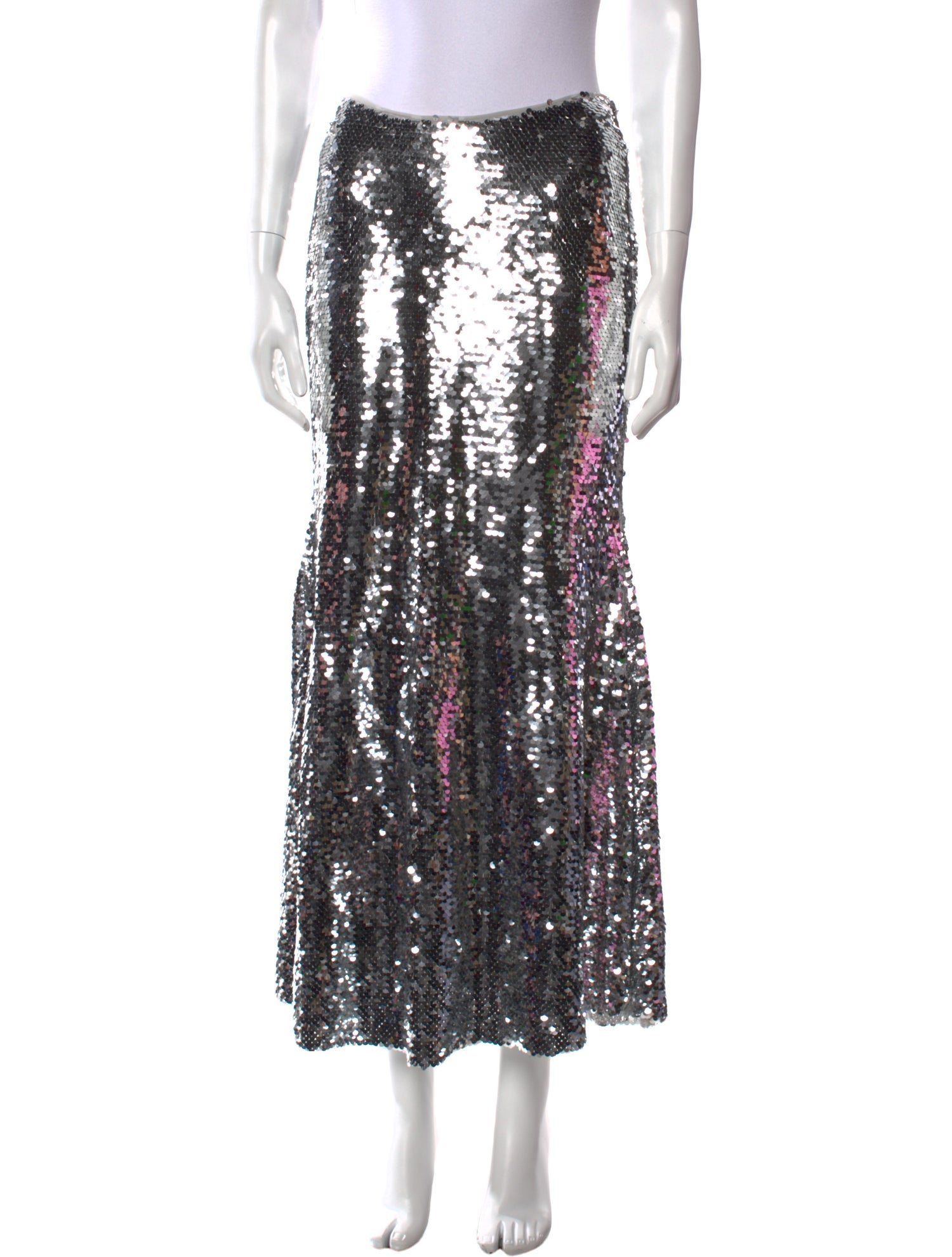 Self-Portrait Sequin Embellishments Long Skirt
