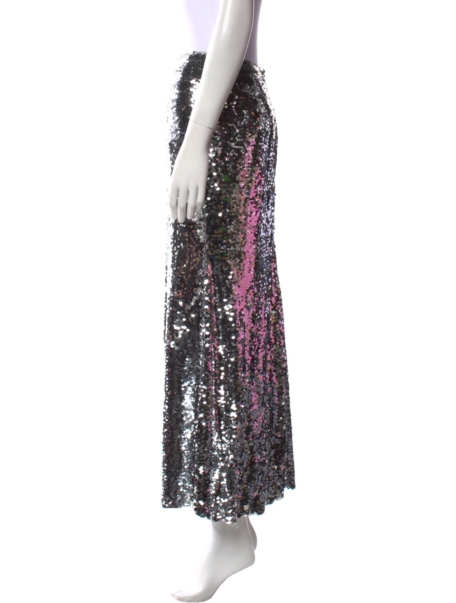 Self-Portrait Sequin Embellishments Long Skirt