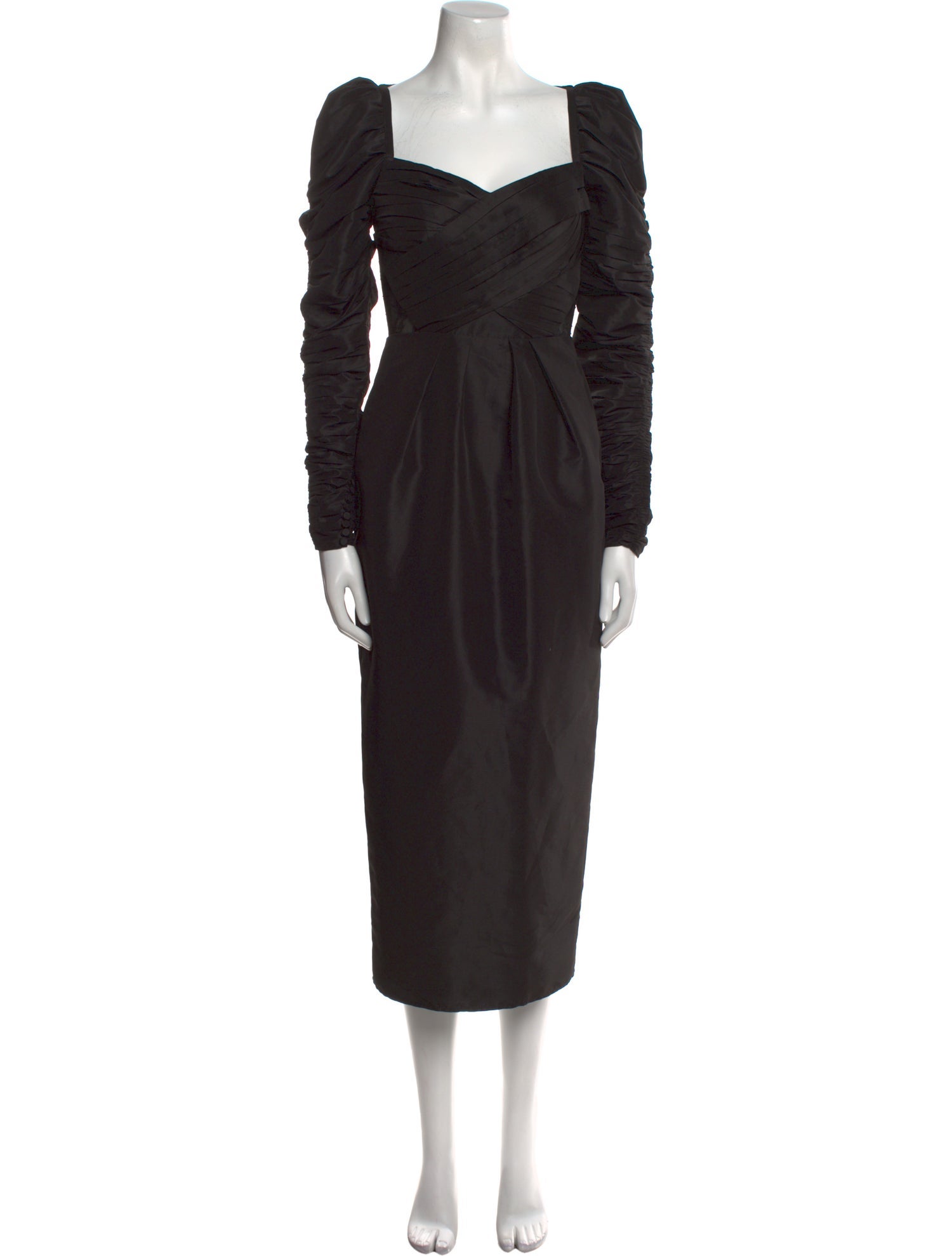 Self-Portrait Square Neckline Long Dress