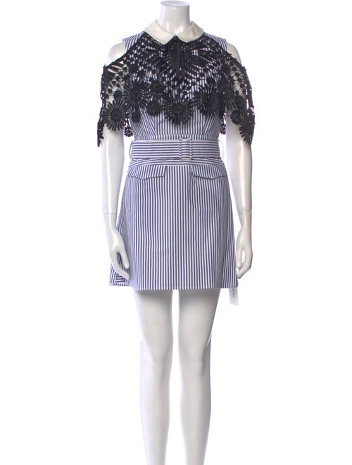 Self-Portrait Striped Mini Dress