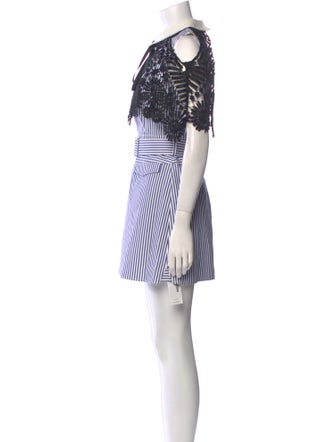 Self-Portrait Striped Mini Dress