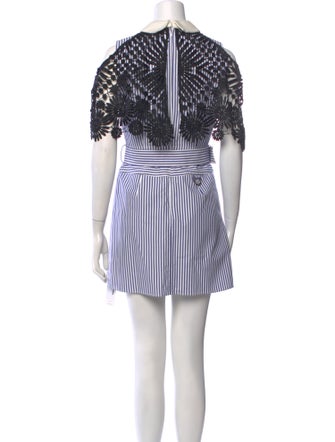 Self-Portrait Striped Mini Dress