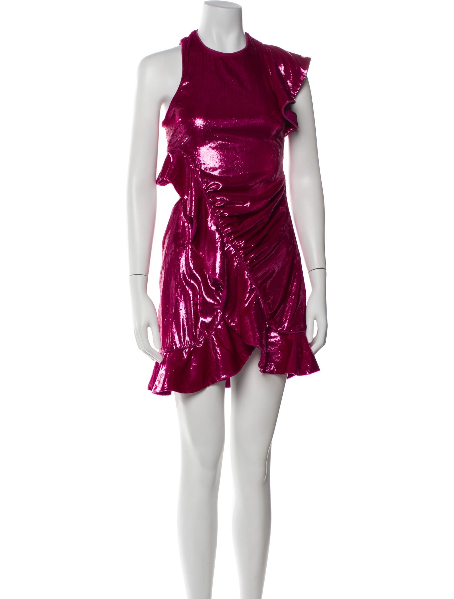 Self-Portrait Crew Neck Mini Dress