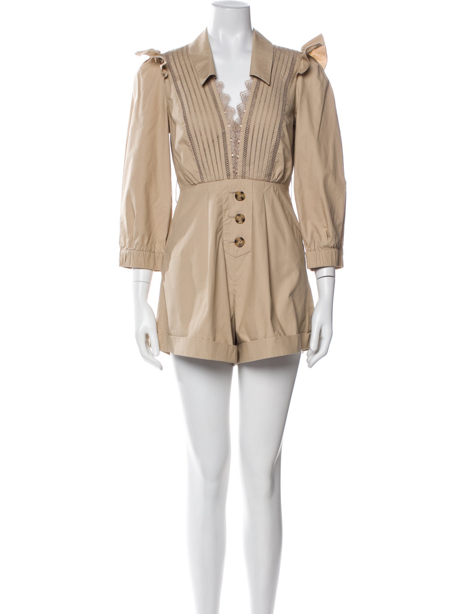 Self-Portrait V-Neck Romper