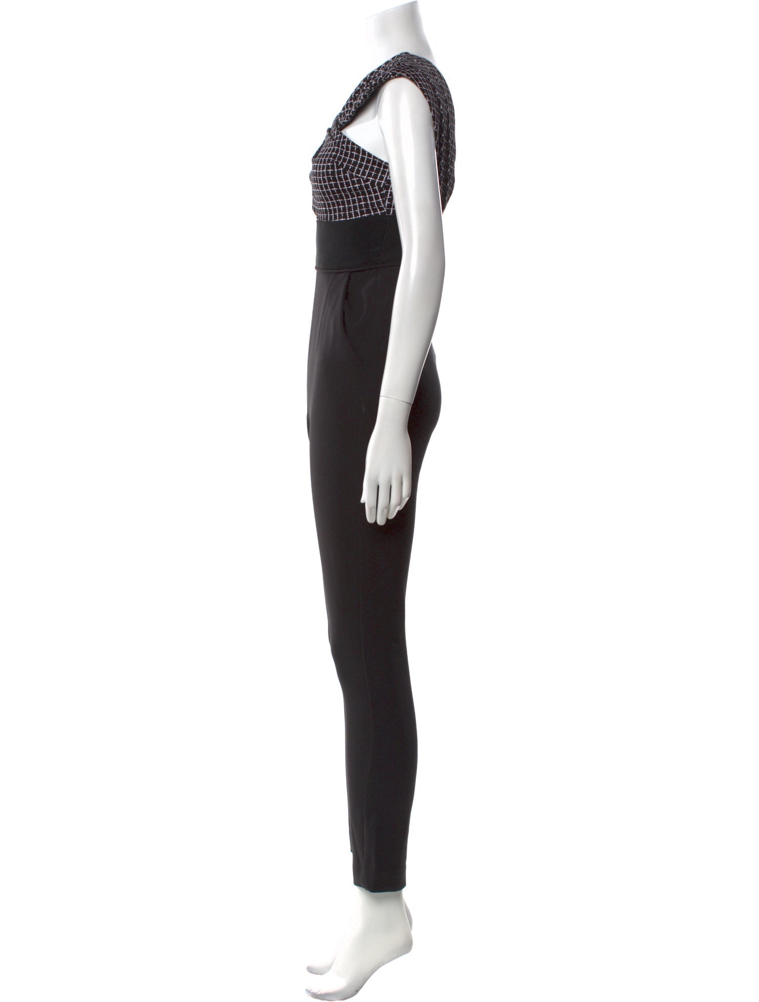 Self-Portrait One-Shoulder Jumpsuit