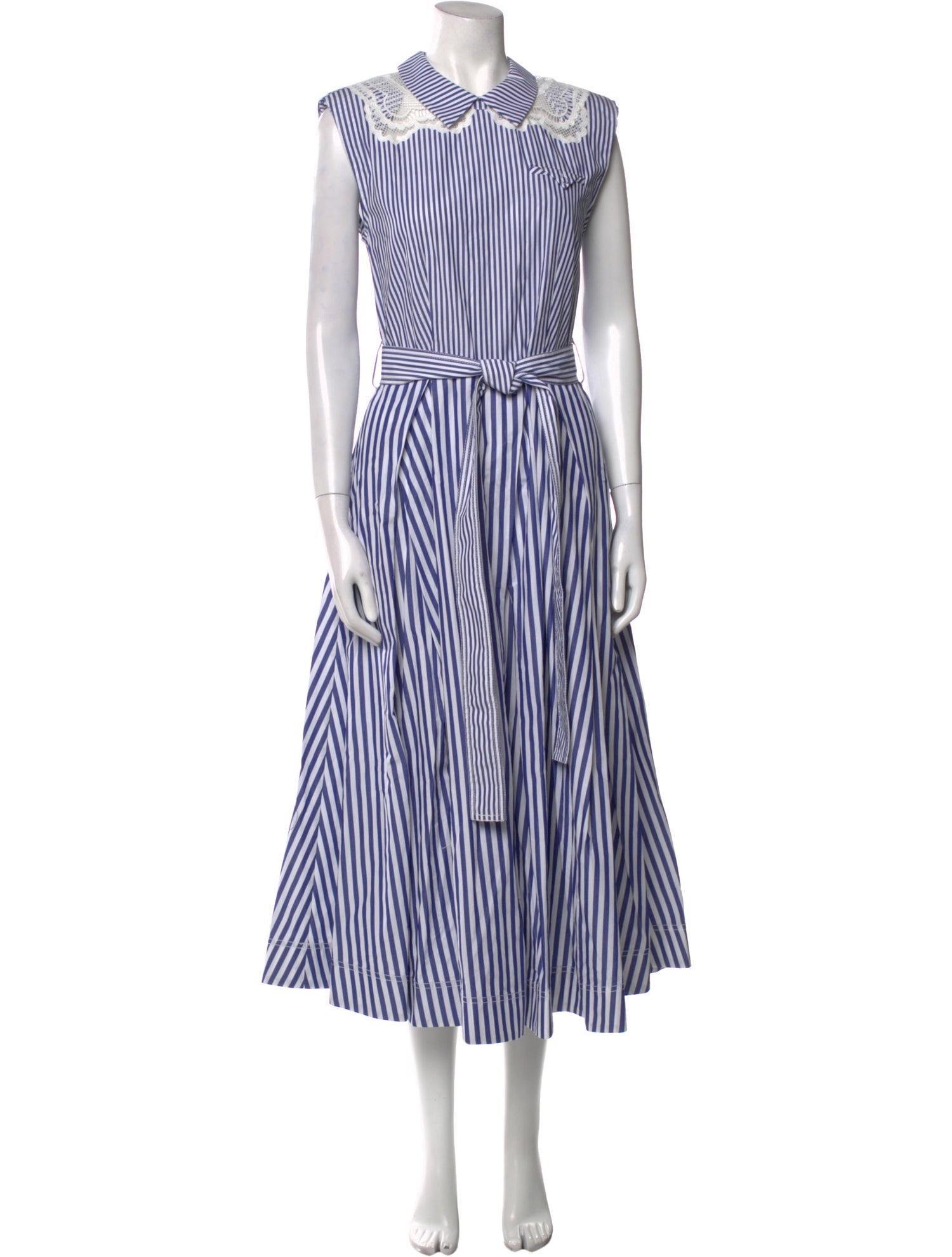 Self-Portrait Striped Long Dress