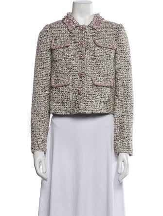 Self-Portrait Tweed Pattern Evening Jacket