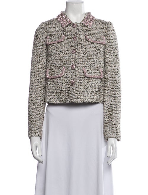 Self-Portrait Tweed Pattern Evening Jacket