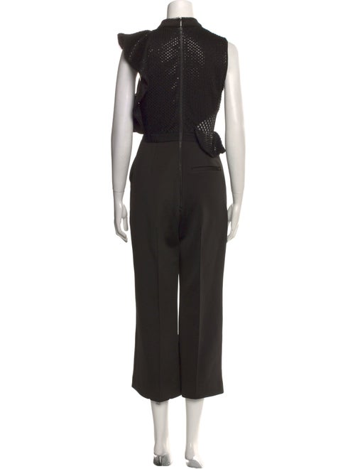 Self-Portrait Mock Neck Jumpsuit