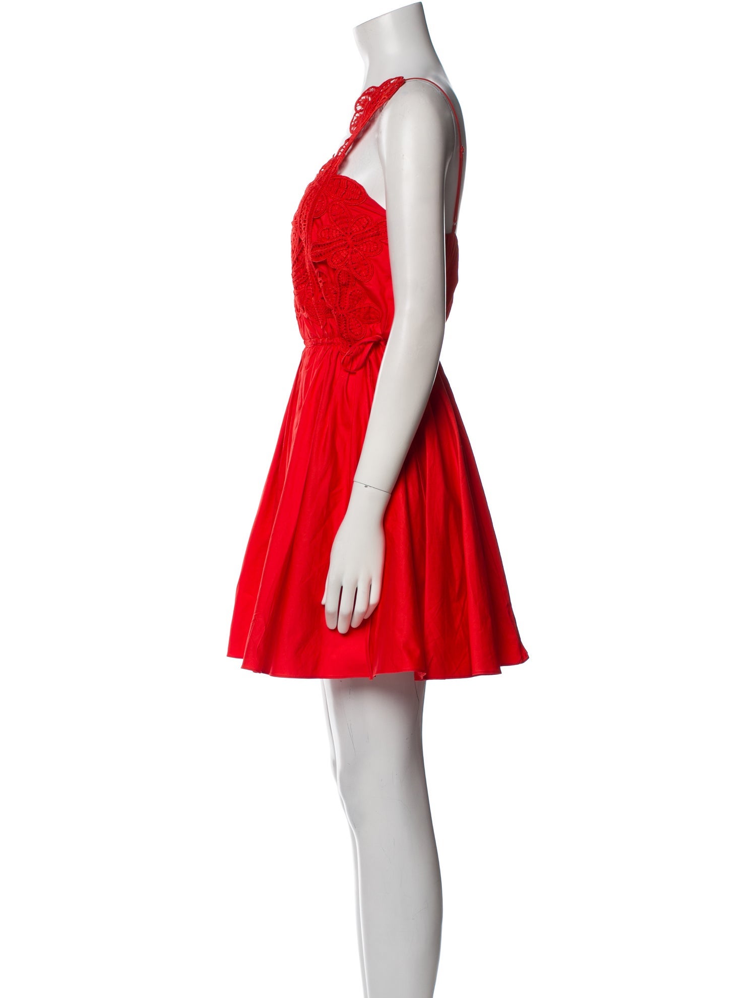 Self-Portrait Square Neckline Mini Dress