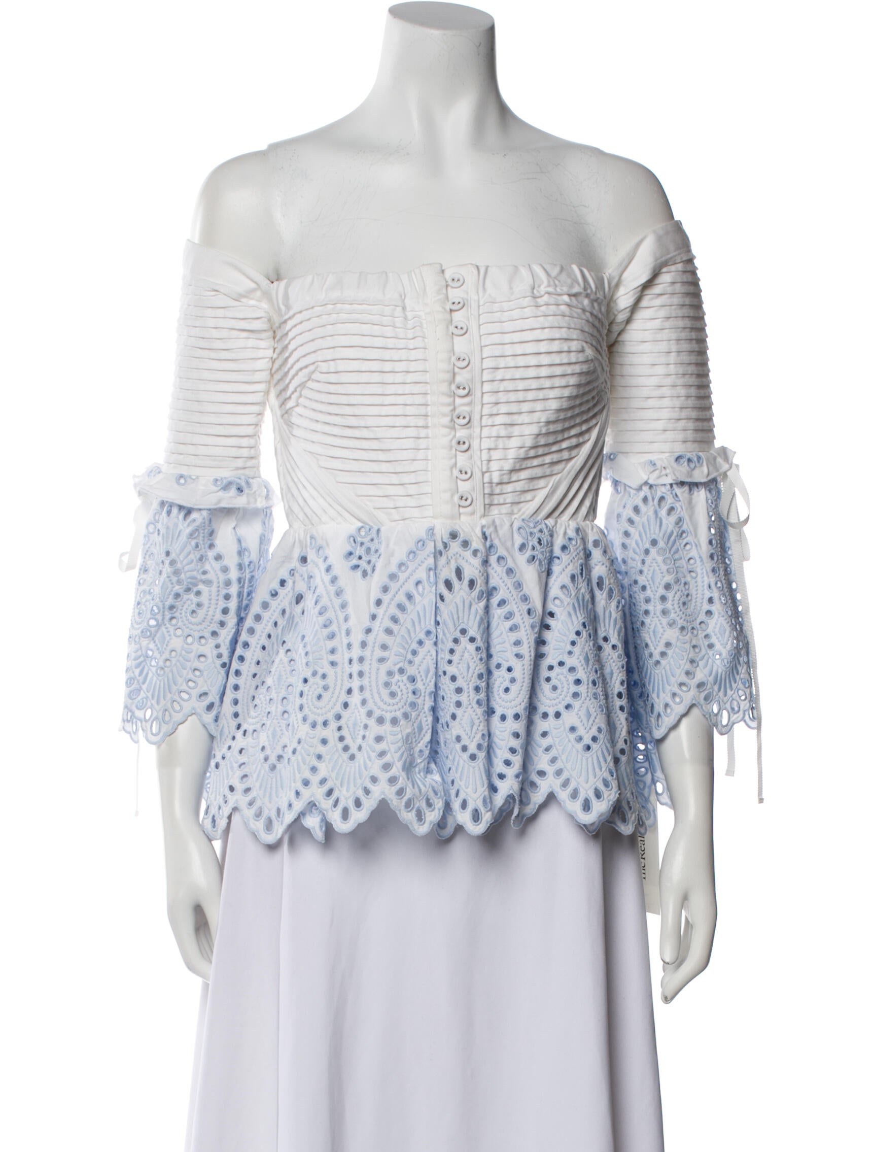 Self-Portrait Striped Off-The-Shoulder Blouse