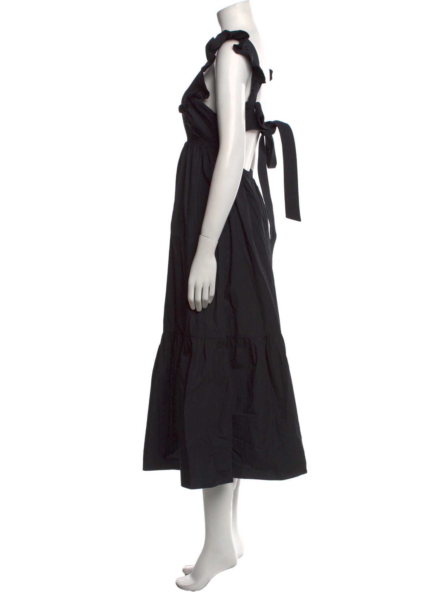 Self-Portrait Square Neckline Long Dress