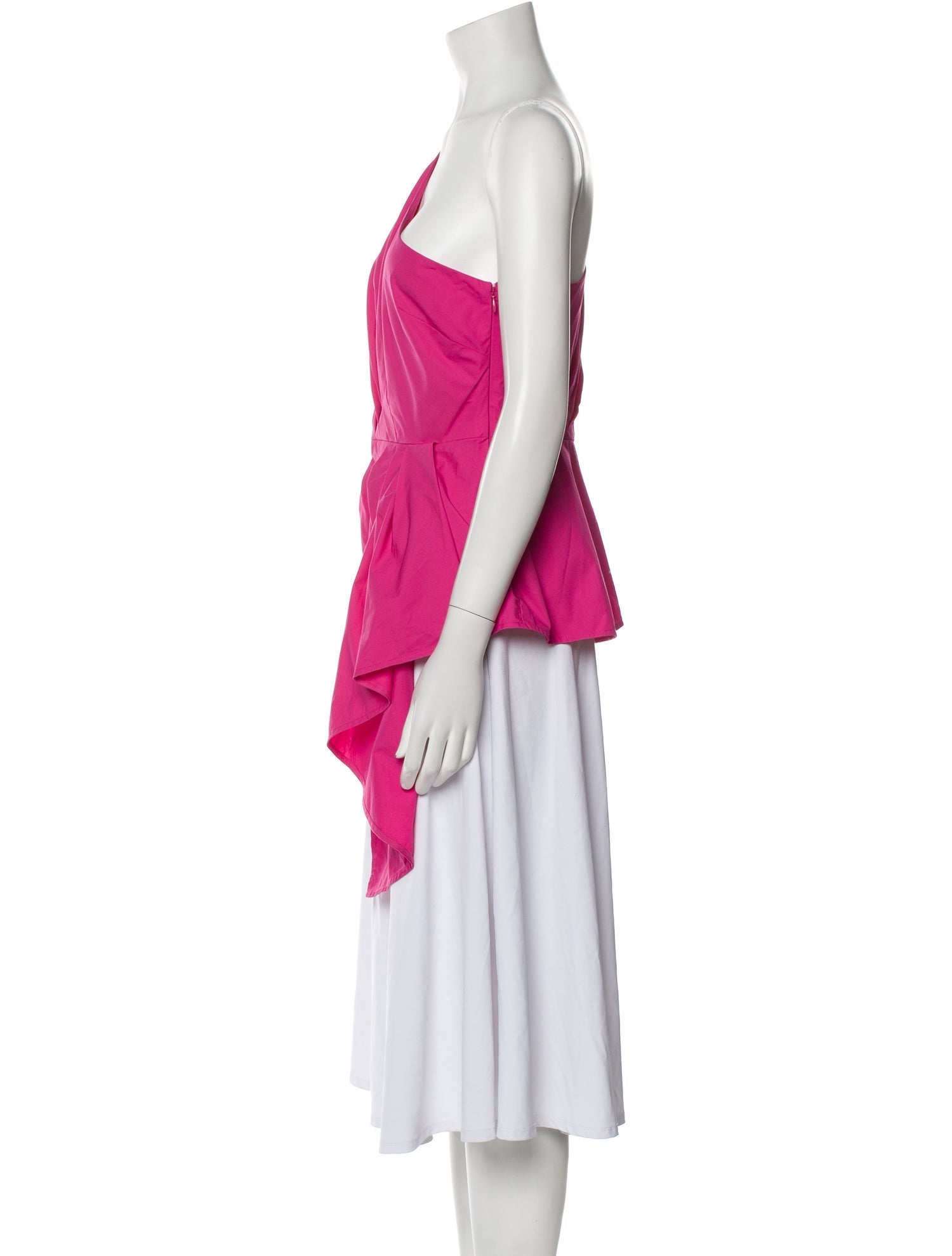 Self-Portrait One-Shoulder Sleeveless Tunic