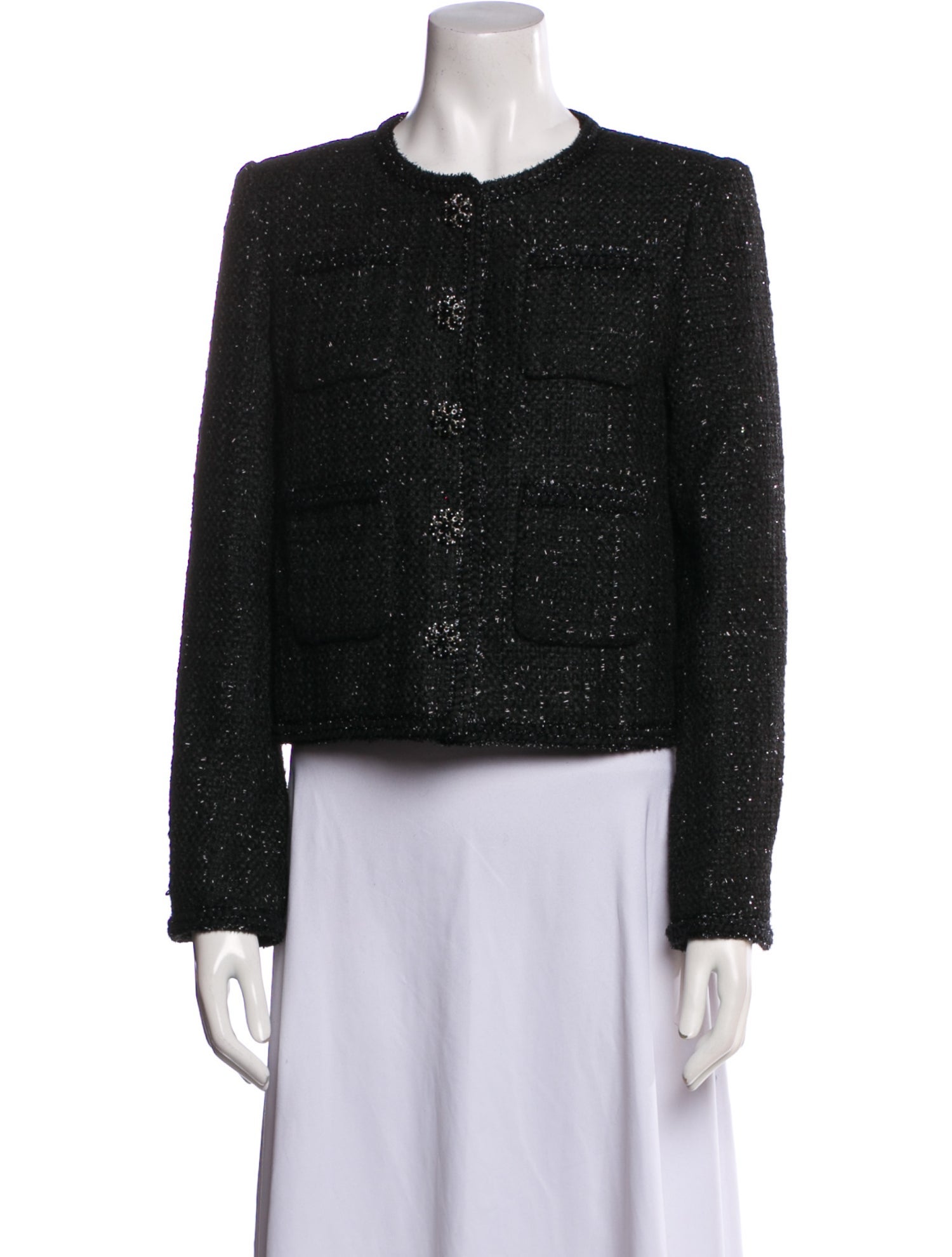 Self-Portrait Tweed Pattern Jacket