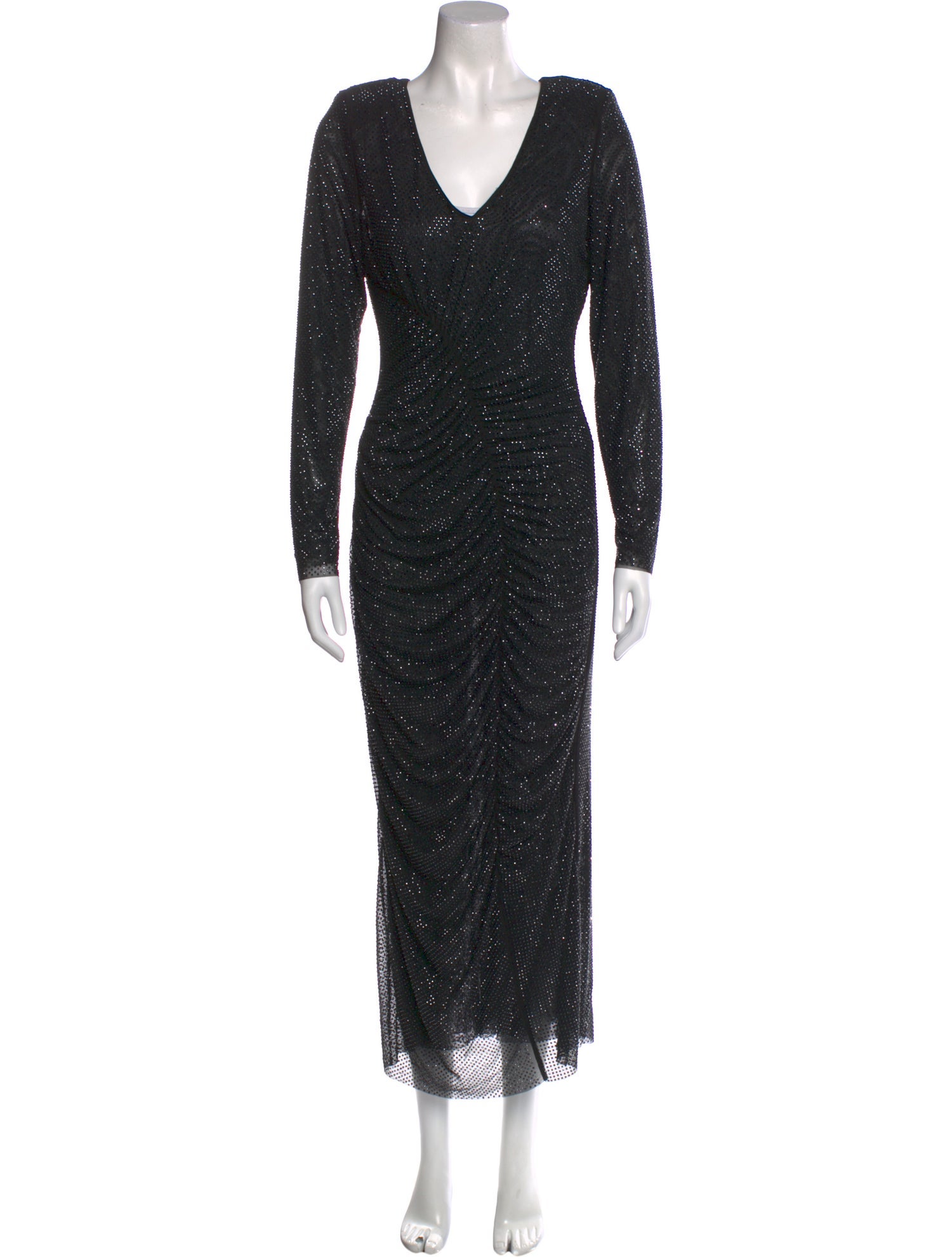 Self-Portrait V-Neck Long Dress