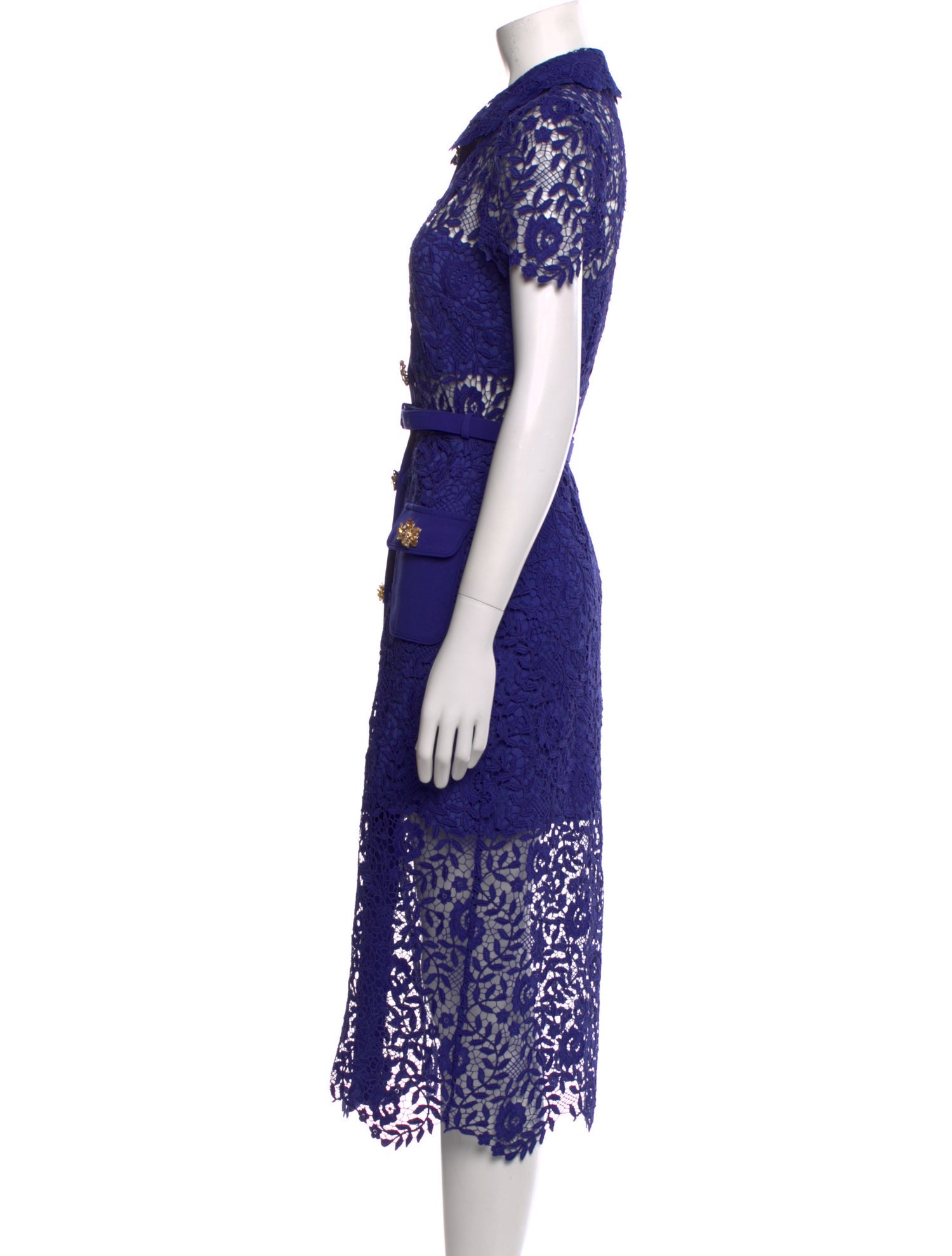 Self-Portrait Lace Pattern Midi Length Dress w/ Tags