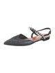 Self-Portrait Leather Slingback Flats