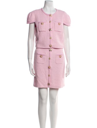 Self-Portrait Crystal Embellishments Skirt Set