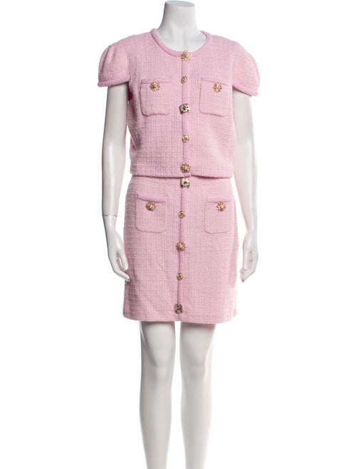 Self-Portrait Crystal Embellishments Skirt Set