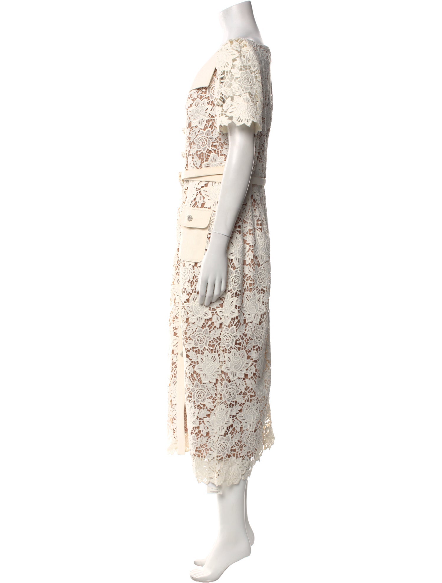 Self-Portrait Crochet Mini Dress