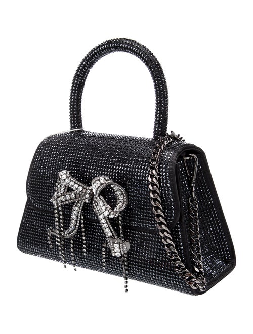 Self-Portrait Crystal Top Handle Bag