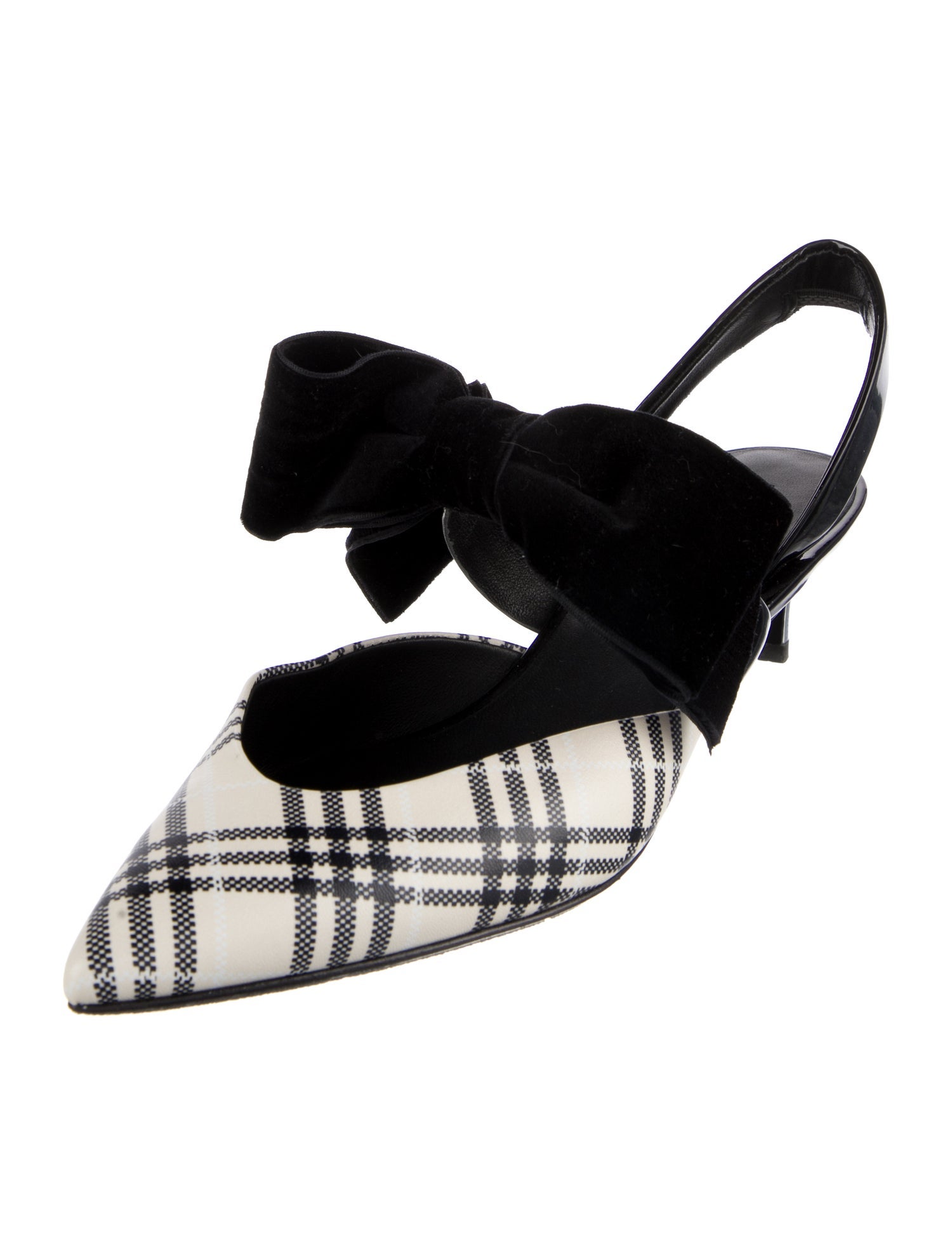 Self-Portrait Leather Printed Pumps