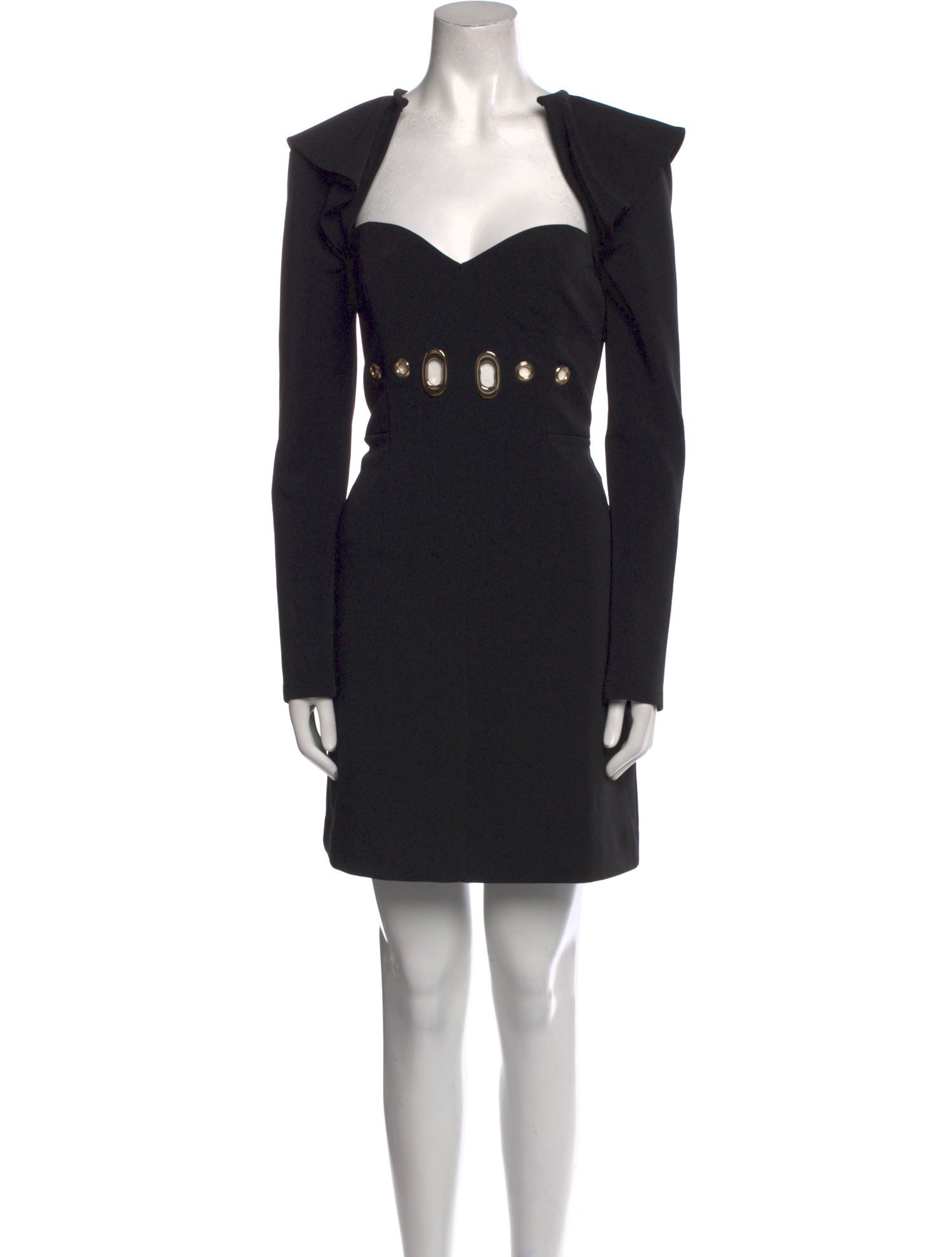 Self-Portrait Square Neckline Knee-Length Dress