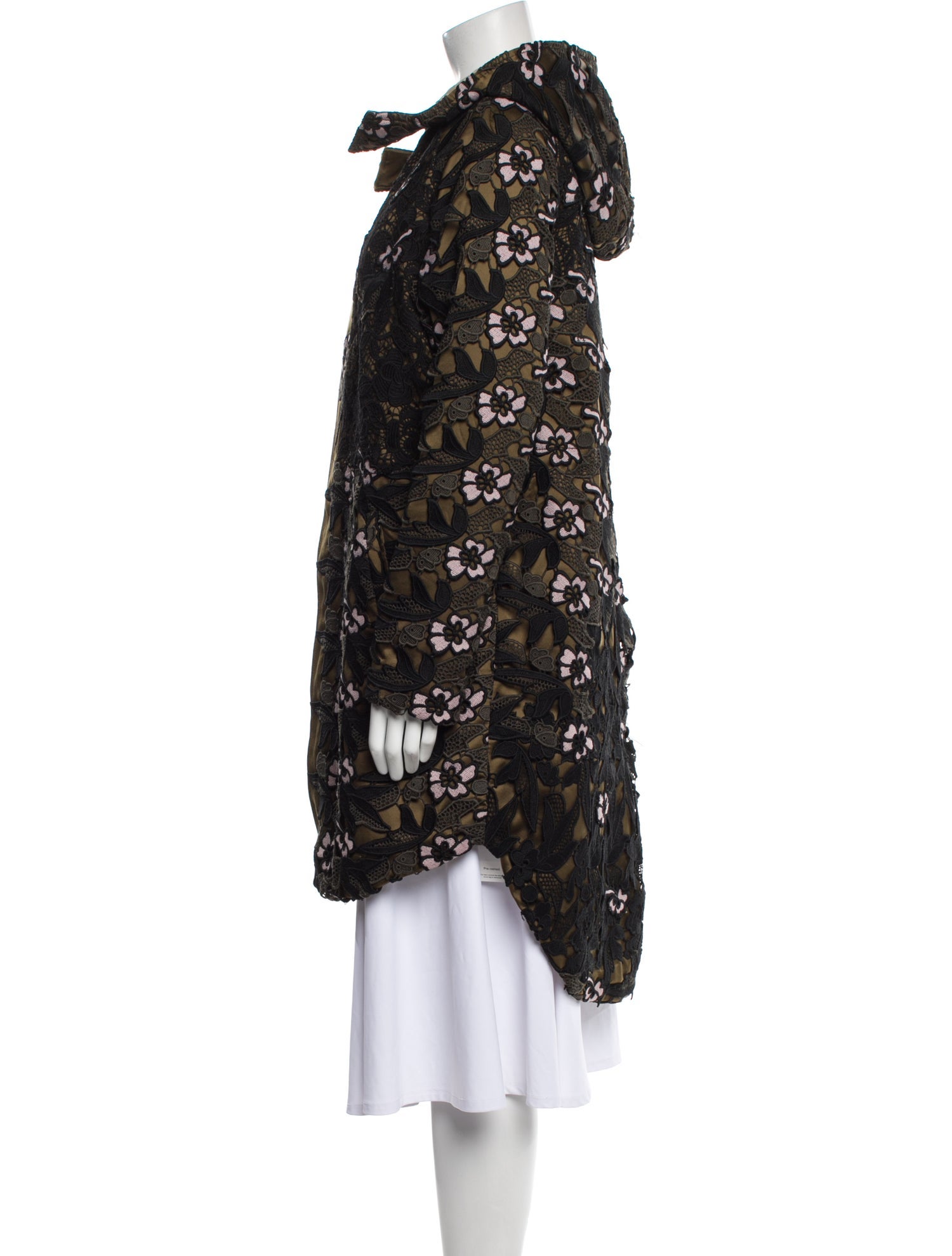 Self-Portrait Floral Print Parka