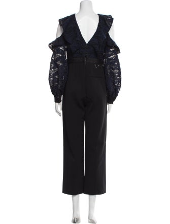 Self-Portrait Crew Neck Jumpsuit