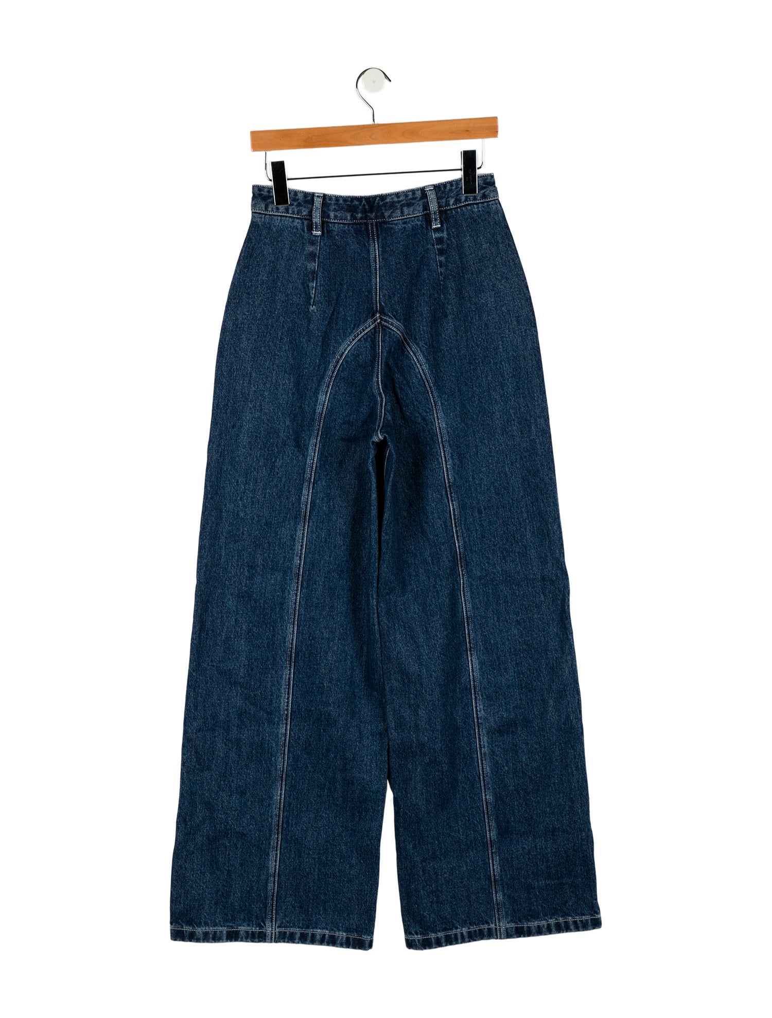 Self-Portrait High-Rise Wide Leg Jeans