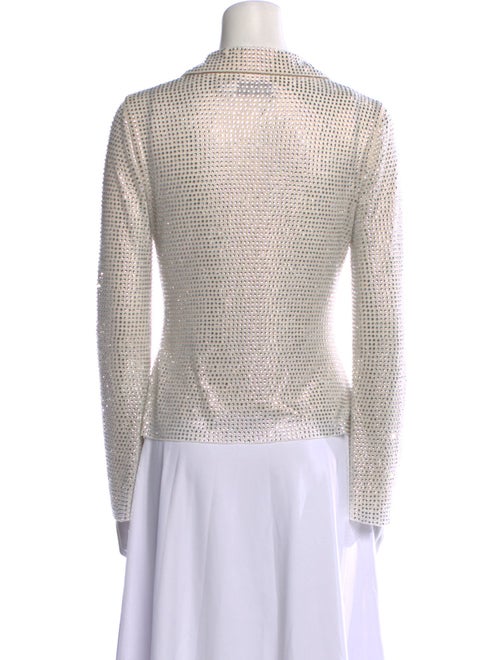 Self-Portrait Long Sleeve Button-Up Top