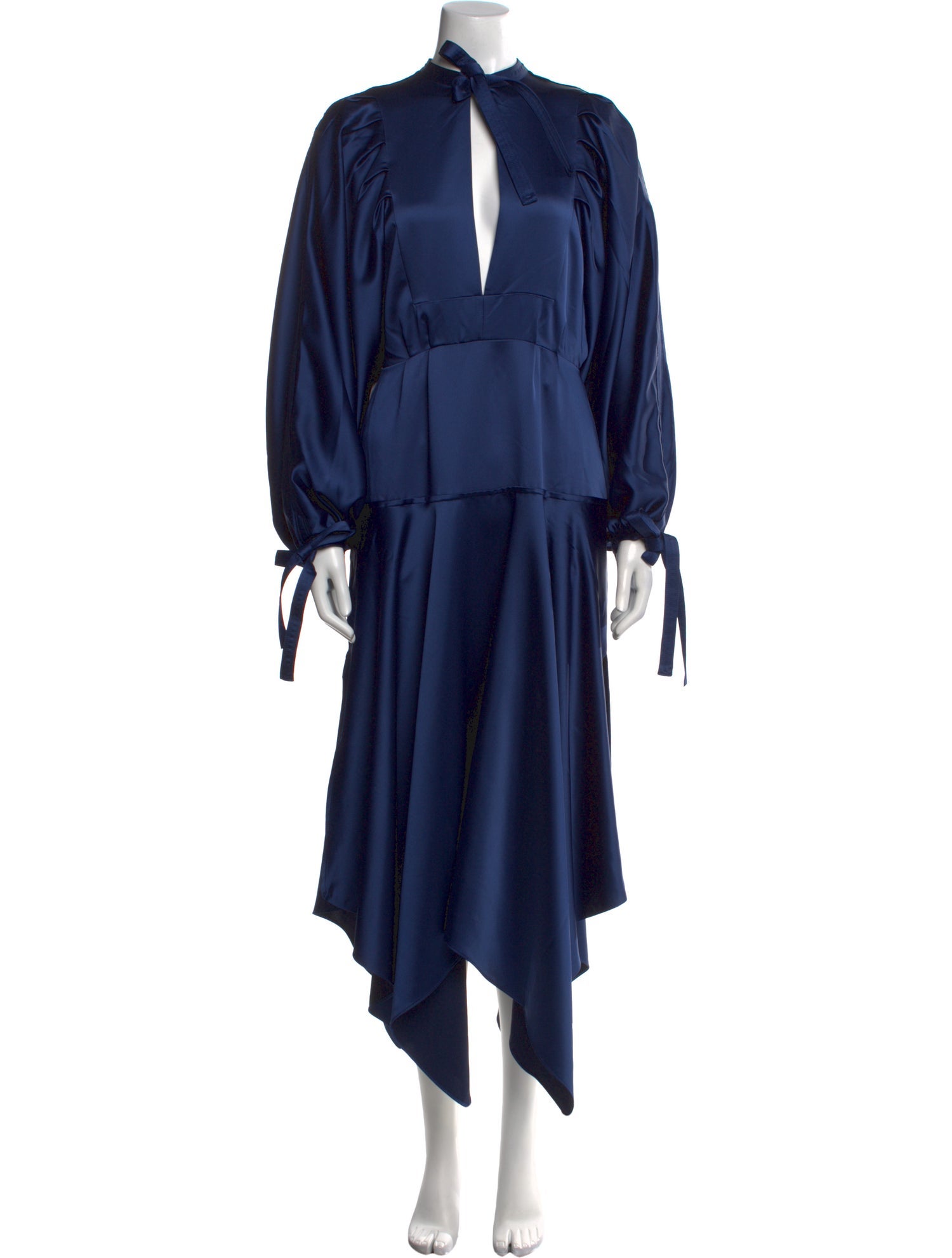 Self-Portrait Mock Neck Long Dress