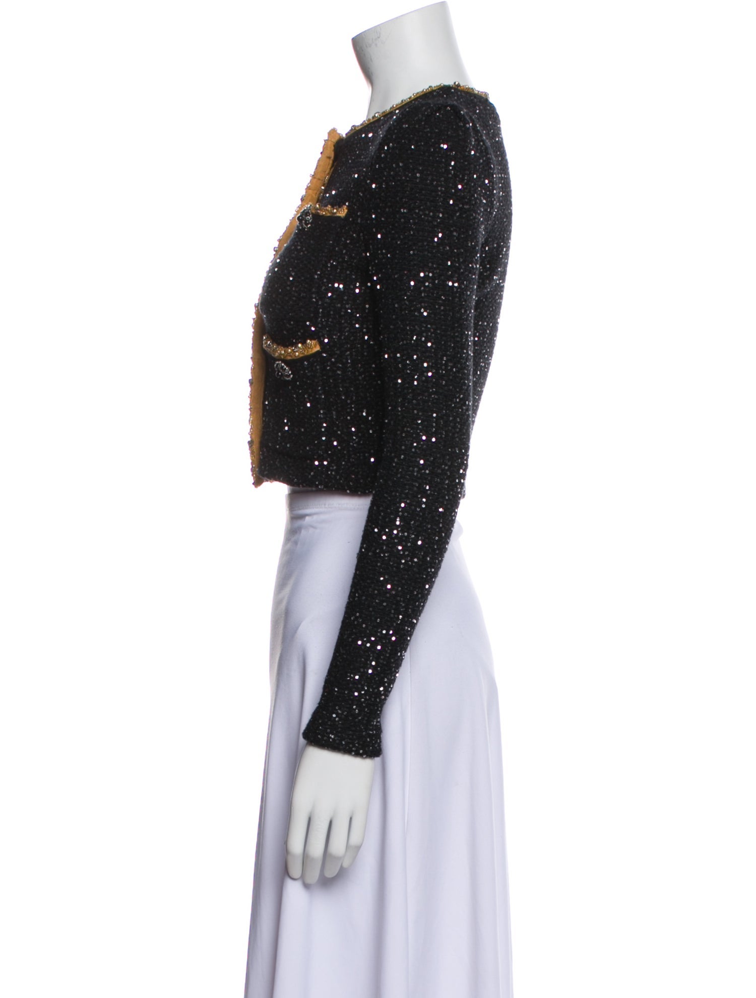 Self-Portrait Patterned Evening Jacket