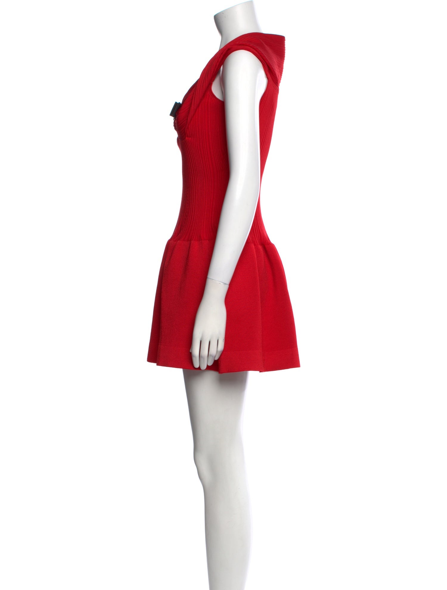 Self-Portrait V-Neck Mini Dress