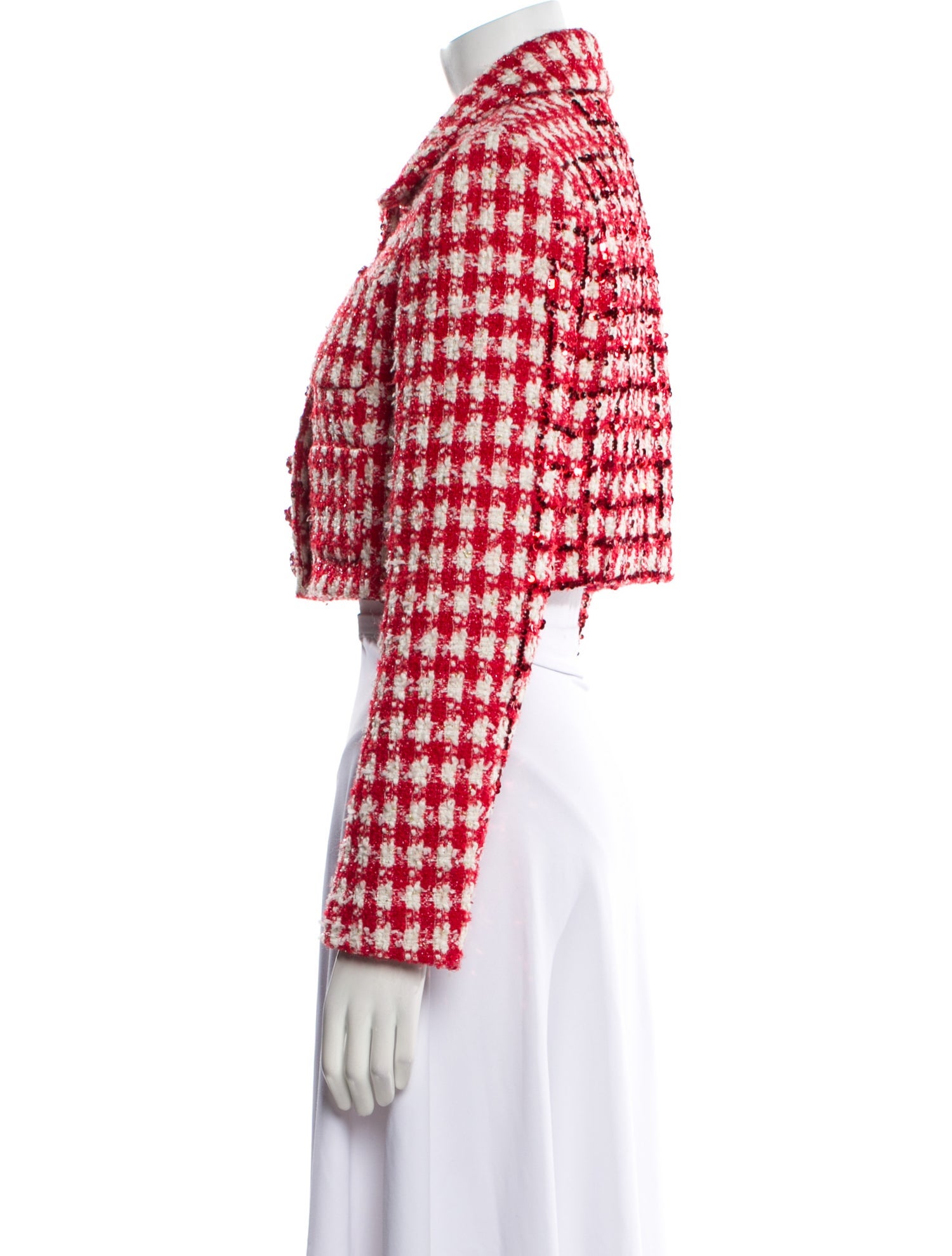 Self-Portrait Houndstooth Print Blazer