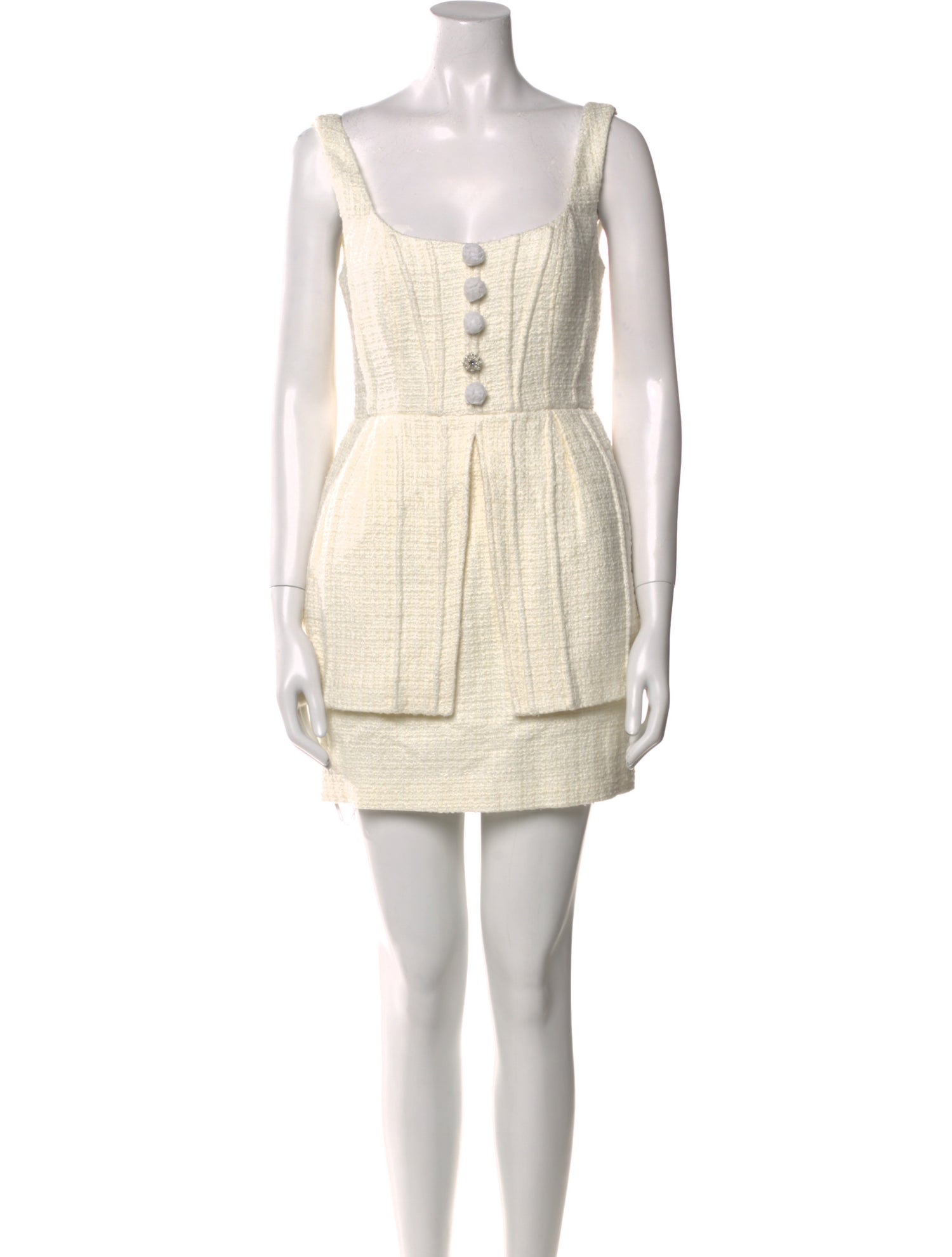 Self-Portrait Tweed Mini Dress