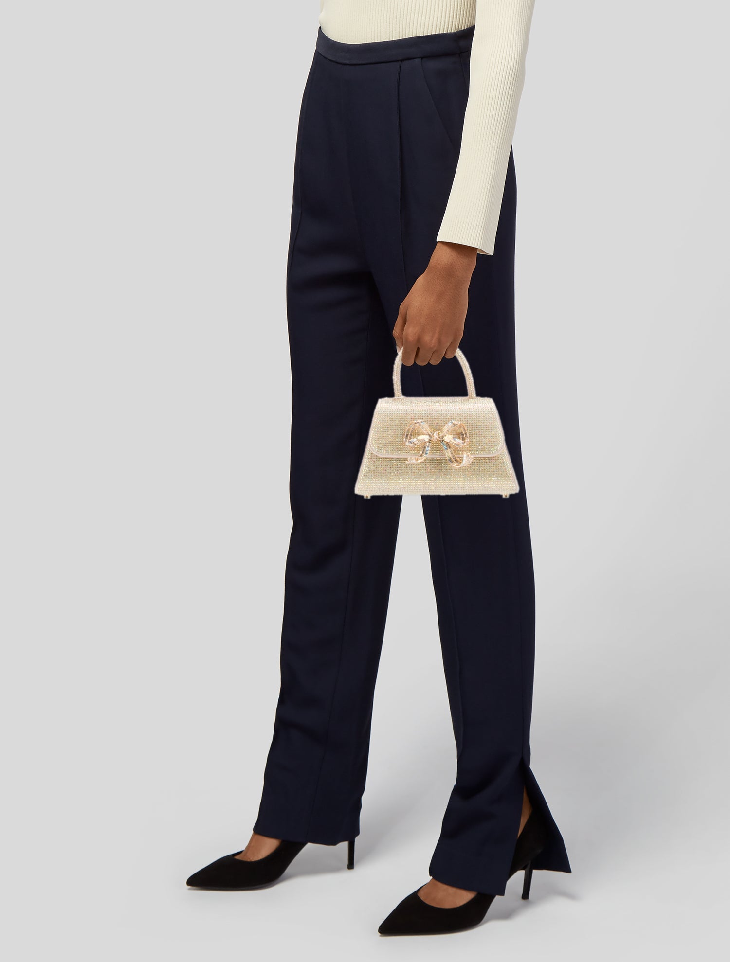 Self-Portrait Crystal Top Handle Bag w/ Tags