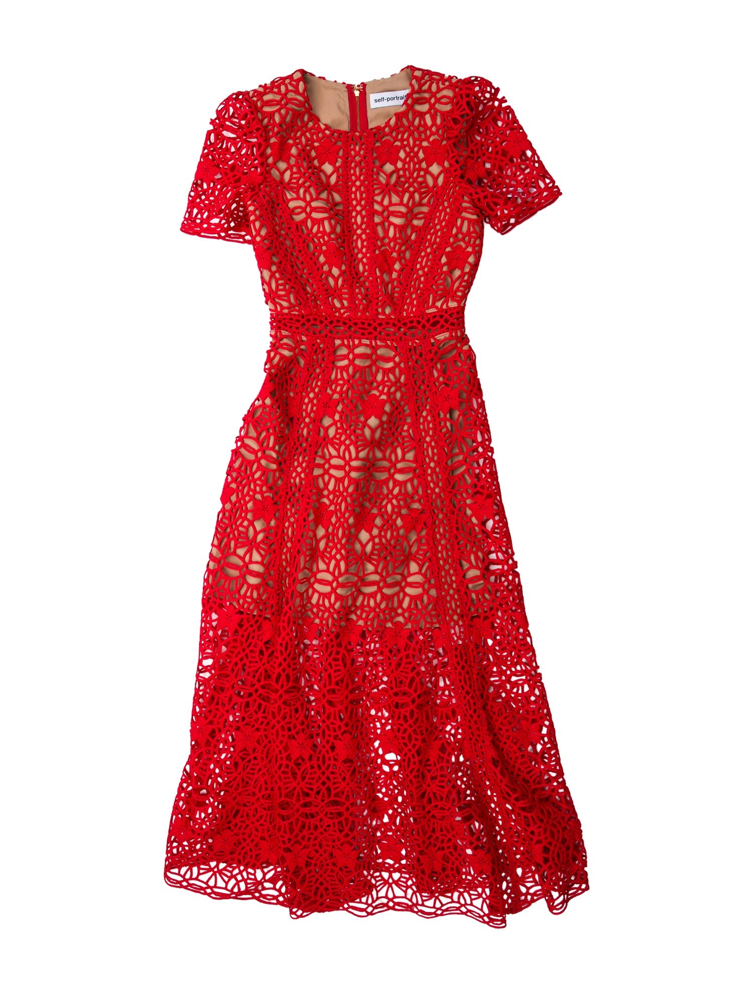 Self-Portrait Scoop Neck Midi Length Dress w/ Tags