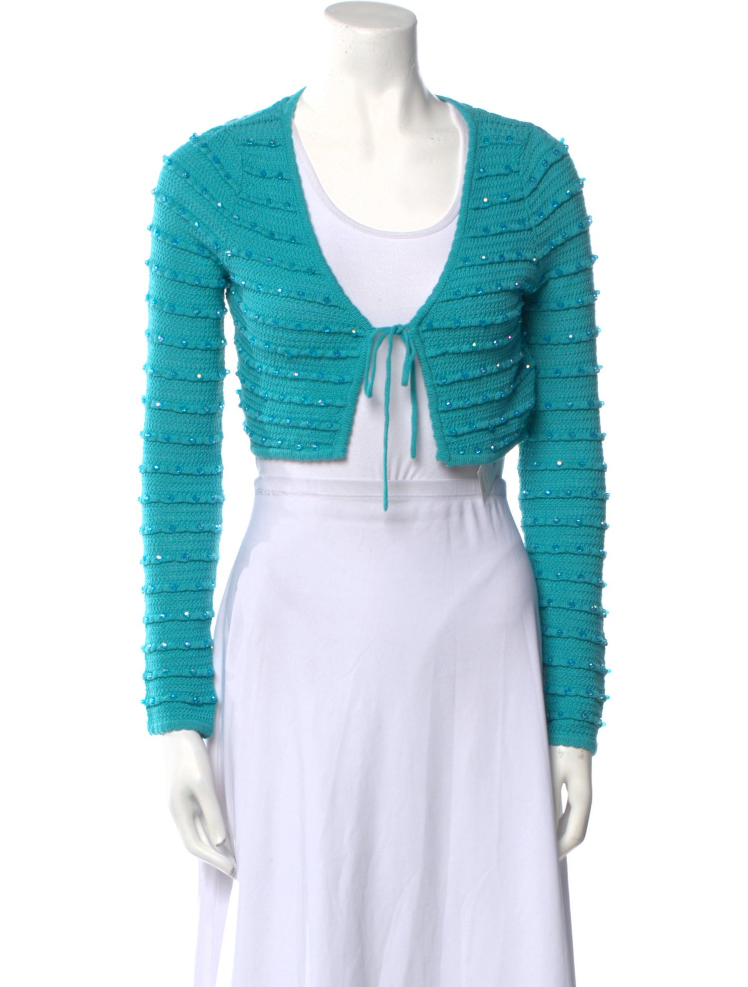 Self-Portrait Striped V-Neck Sweater