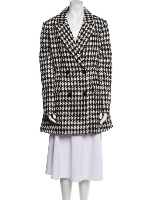 Self-Portrait Houndstooth Print Peacoat