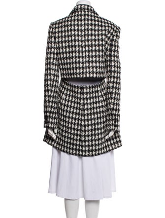Self-Portrait Houndstooth Print Peacoat