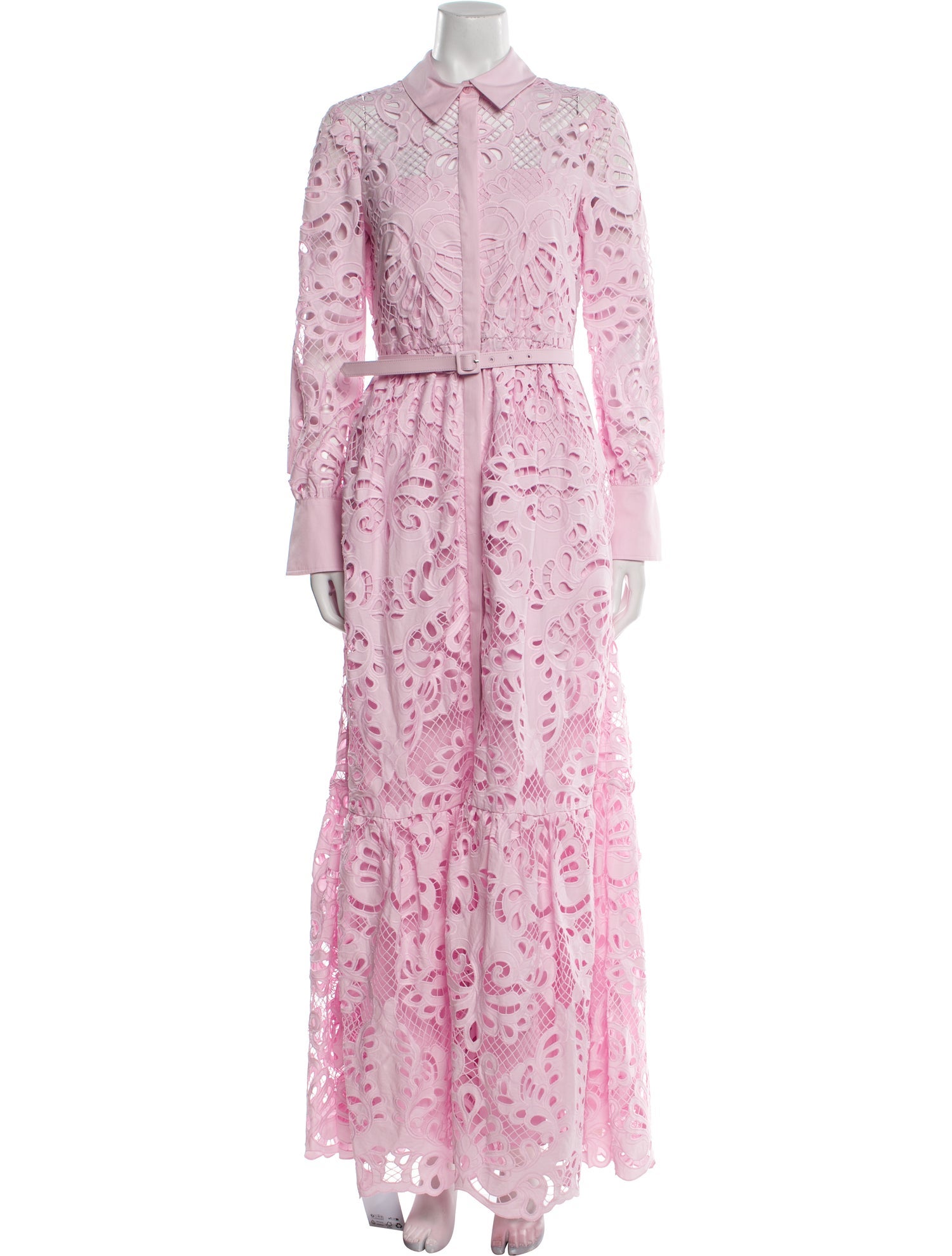 Self-Portrait Lace Pattern Long Dress