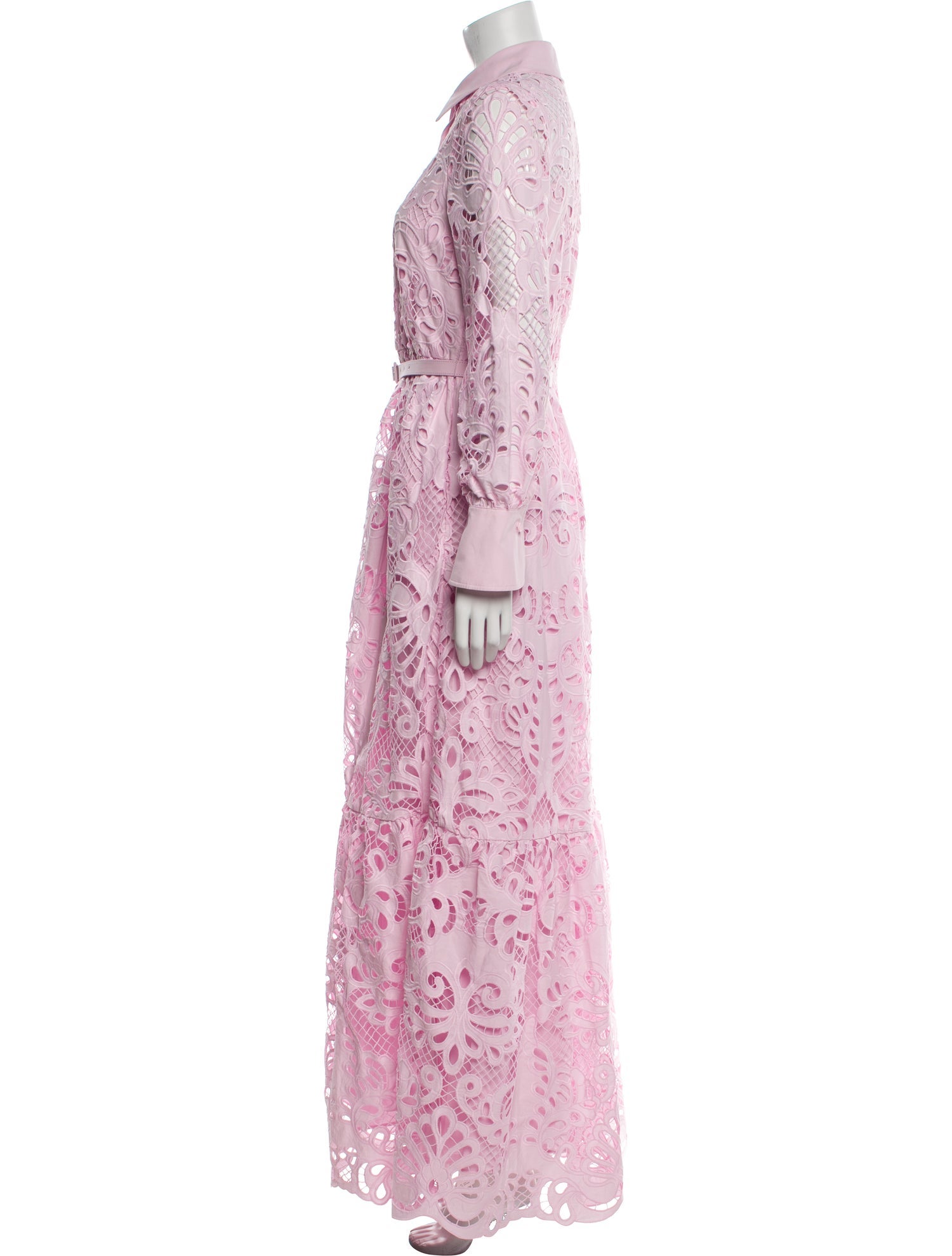 Self-Portrait Lace Pattern Long Dress