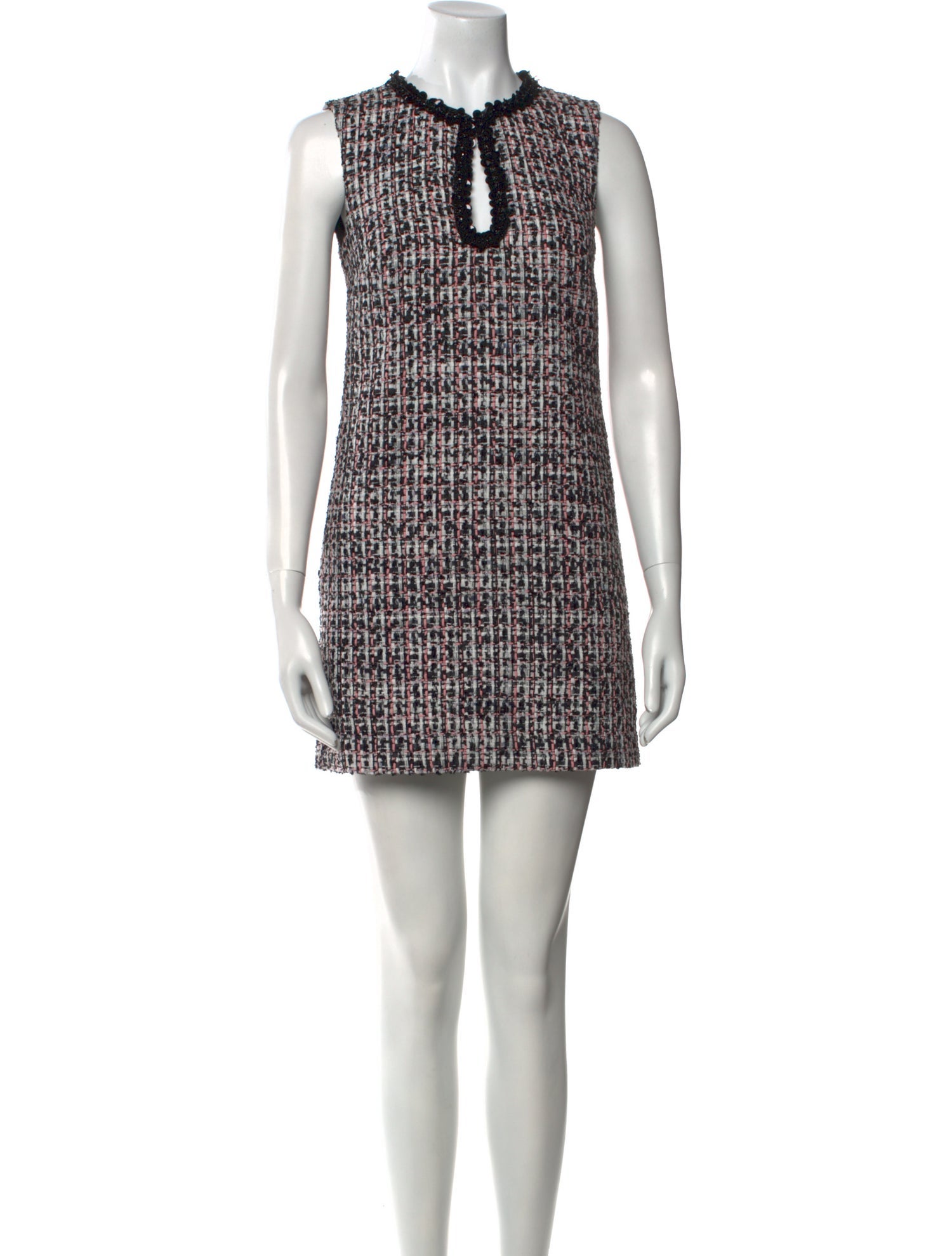 Self-Portrait Crew Neck Mini Dress