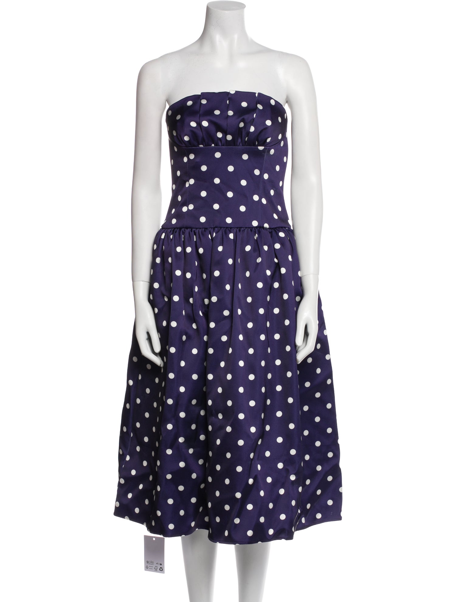 Self-Portrait Polka Dot Print Knee-Length Dress w/ Tags