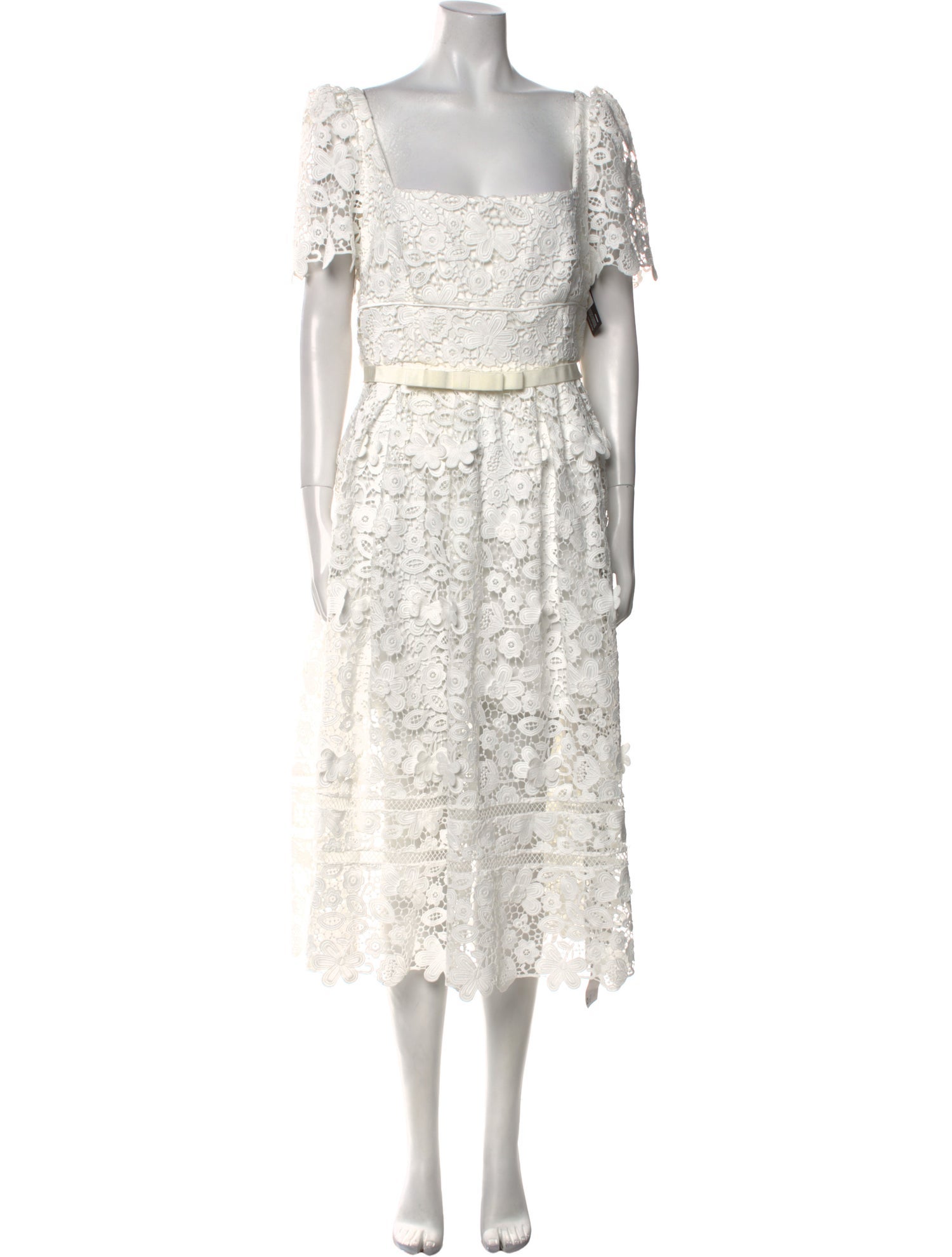 Self-Portrait Lace Pattern Midi Length Dress w/ Tags