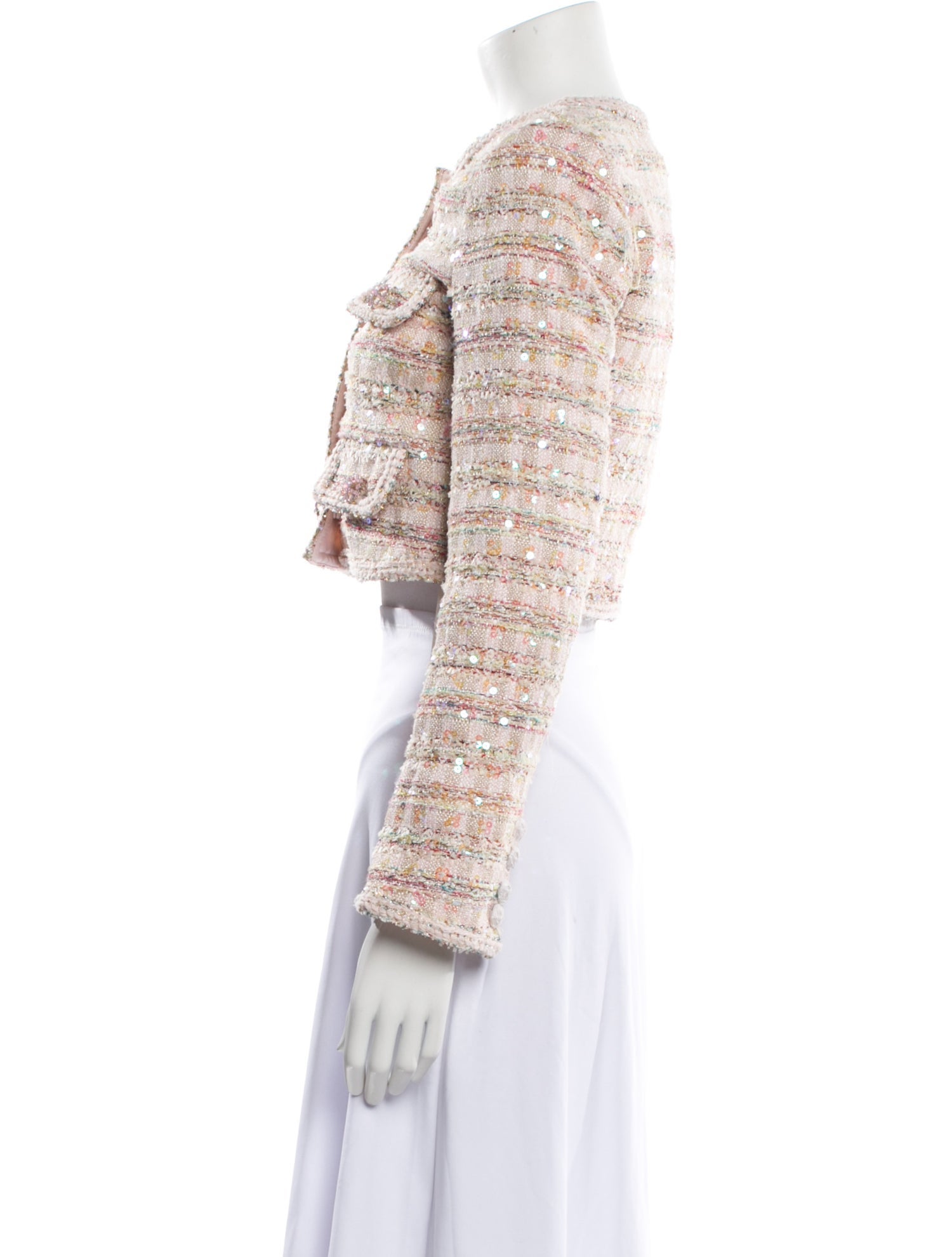 Self-Portrait Tweed Pattern Evening Jacket